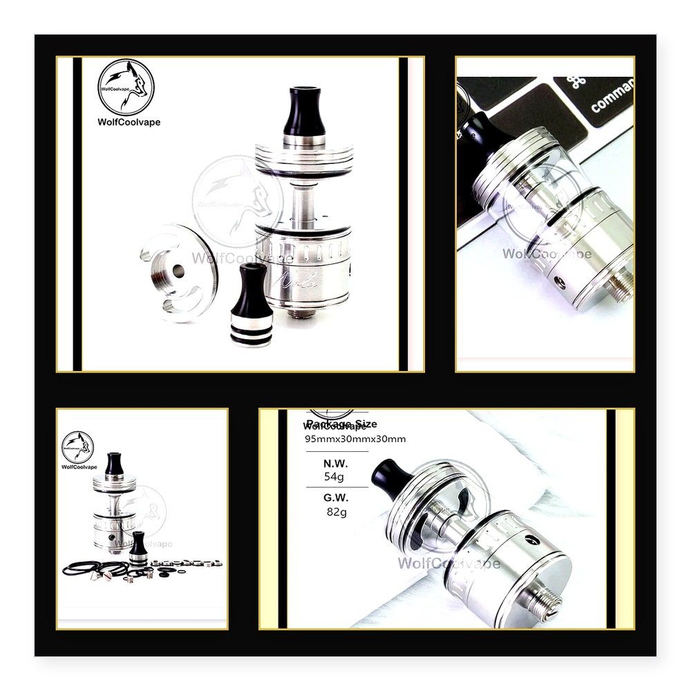 Wolfcoolvape NOLA RTA อะตอมไมเ - Vaping Air บทวิจารณ์และราคา