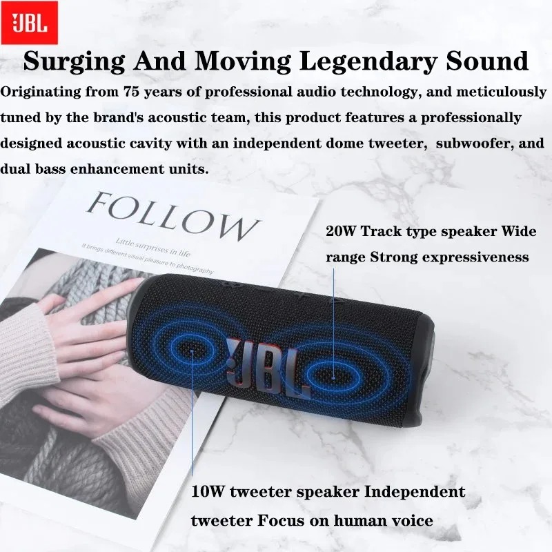 ลำโพงบลูทูธ JBL Flip 6 ขนาดกะท - Jbl Speaker Flip 6 บทวิจารณ์และราคา